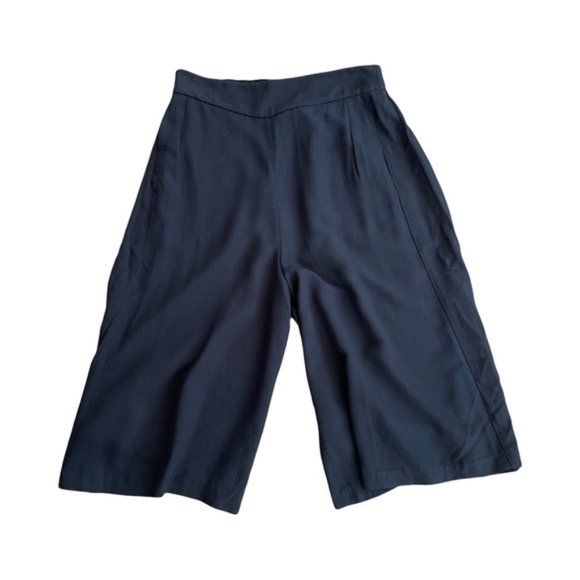 Black Designer Gauchos with Pockets - Picture 1 of 9